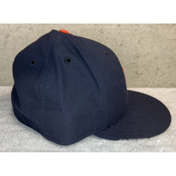 Vintage NWOT Detroit Tigers New Era Diamond Collection Hat Size 7 ⅜ Orange Logo - Picture 2 of 7